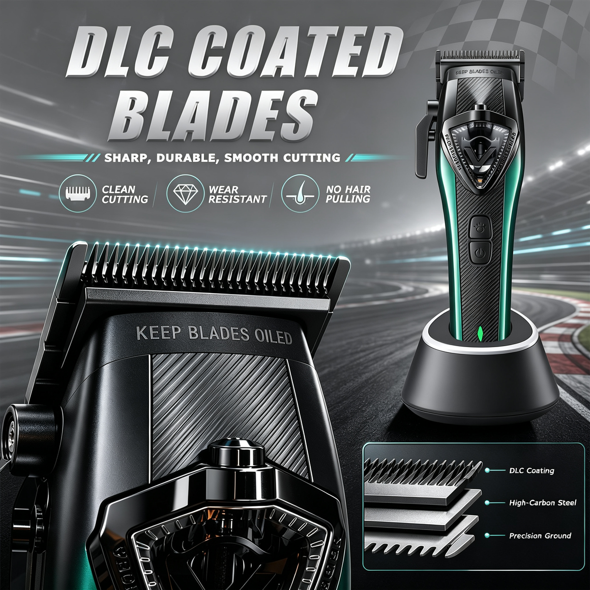 Professional Men Hair Clipper — 2-Pack Special