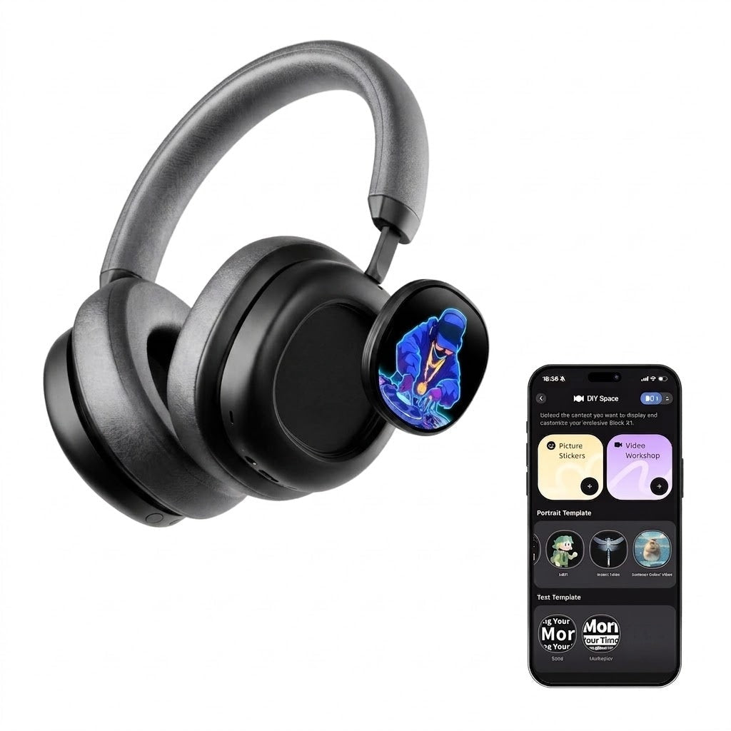 OLED Touchscreen Wireless Headphones