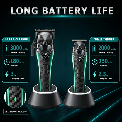 Professional Men Hair Clipper — 2-Pack Special