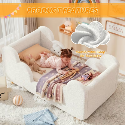 Soft Boucle Toddler Bed Frame