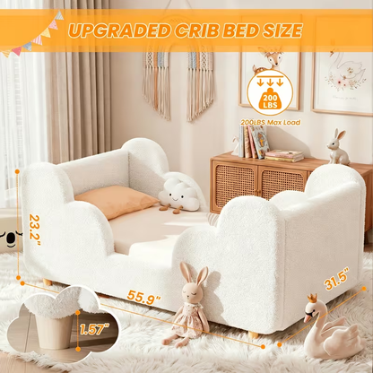 Soft Boucle Toddler Bed Frame